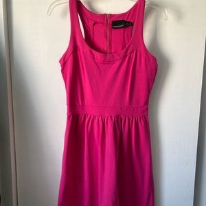 Cynthia Rowley Mini Racerback Hot Pink Dress Size: S